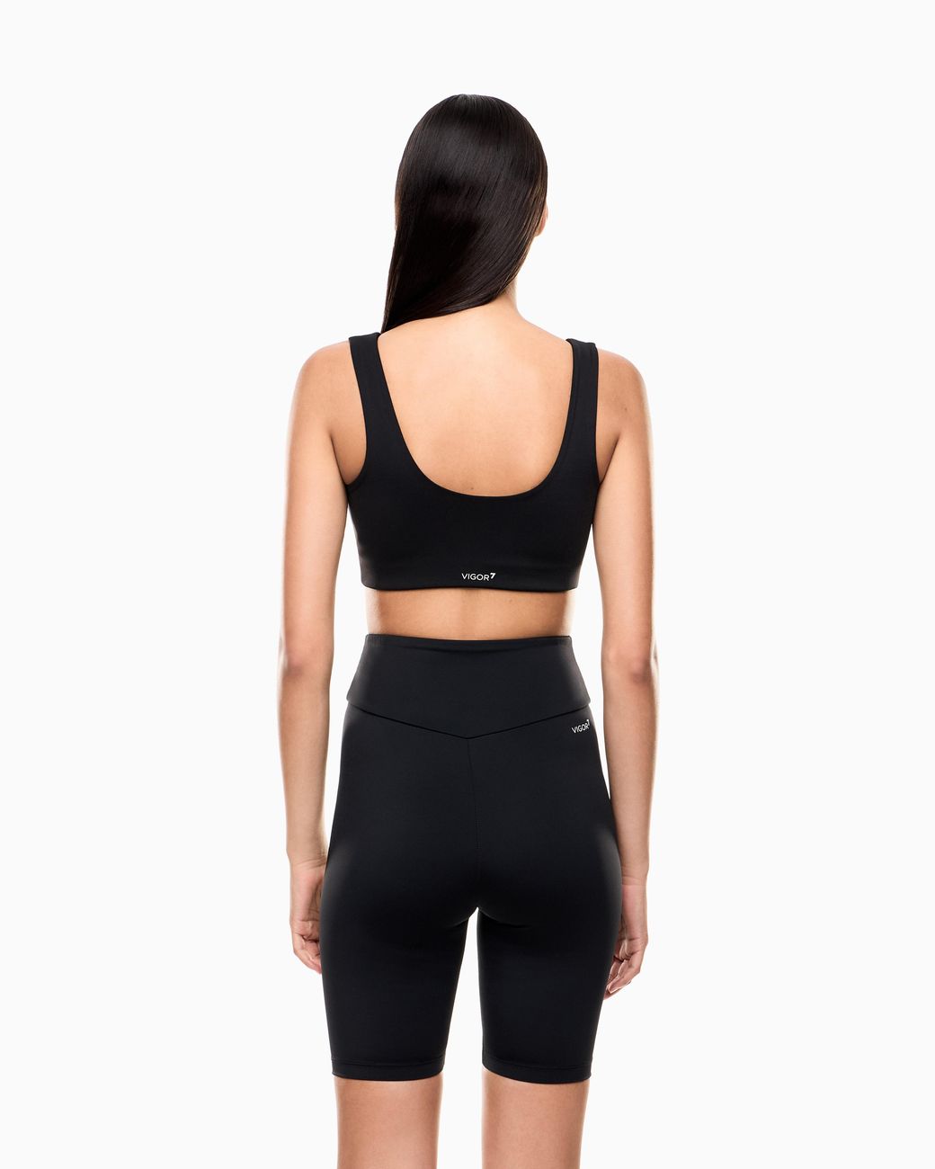EA7 Black Light-Support Sports Bra