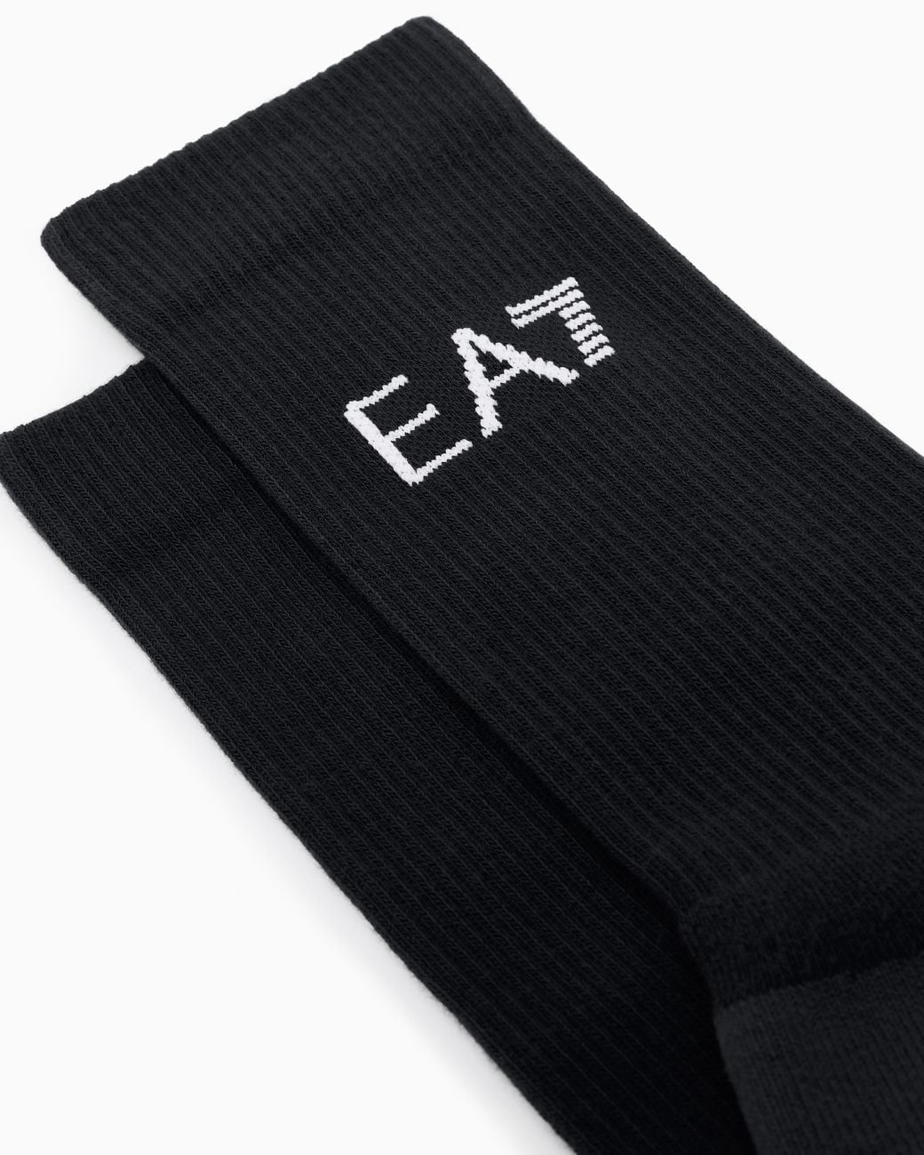 EA7 Black Tennis Pro Stretch-Cotton Blend Socks