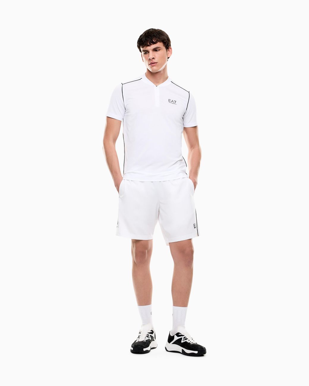 EA7 White Tennis Pro T-Shirt for men