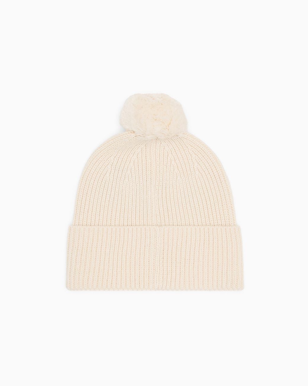 EA7 White Beanie Hat