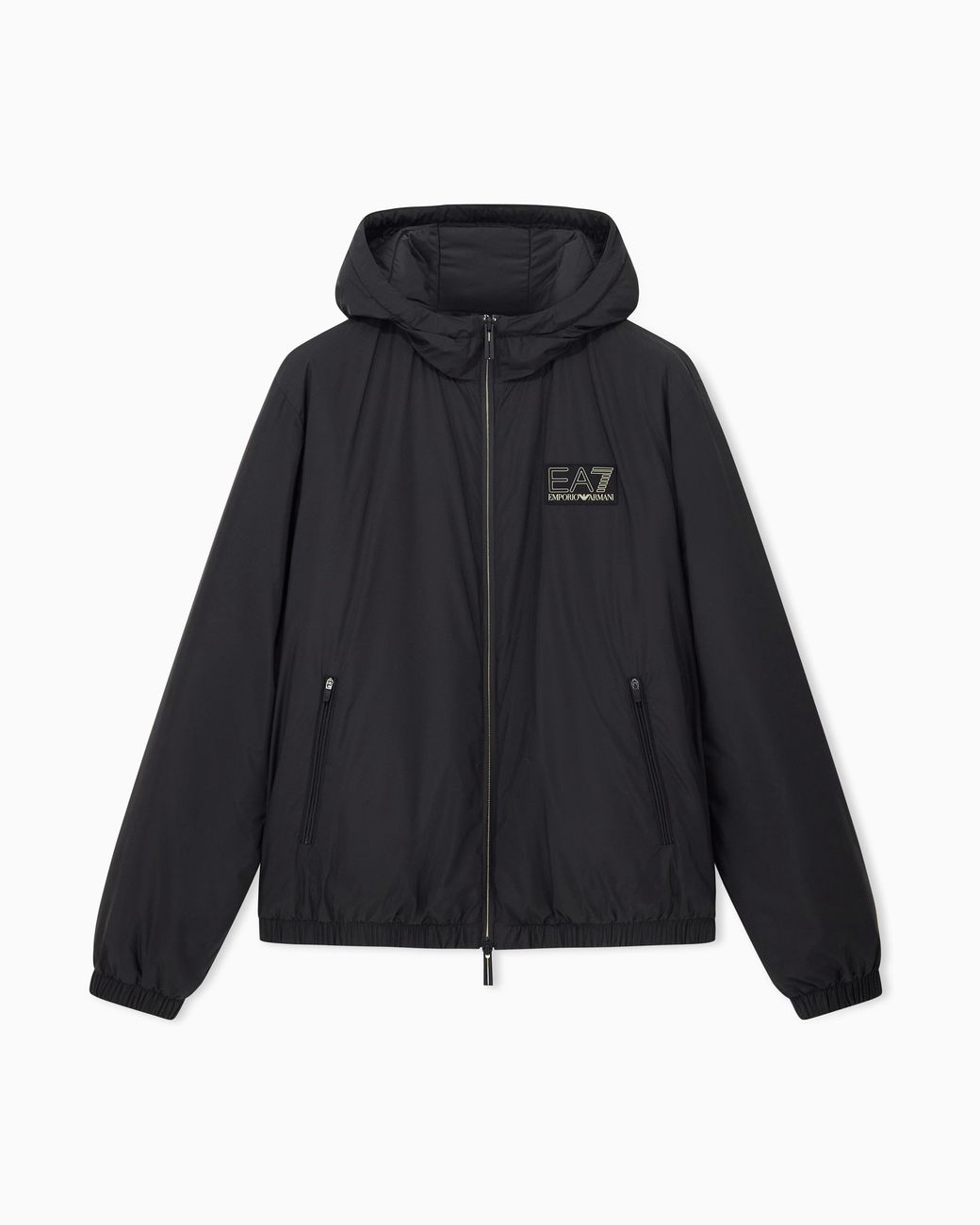 EA7 Blue Blouson Jacket Premium Label With Oversized Fit for men