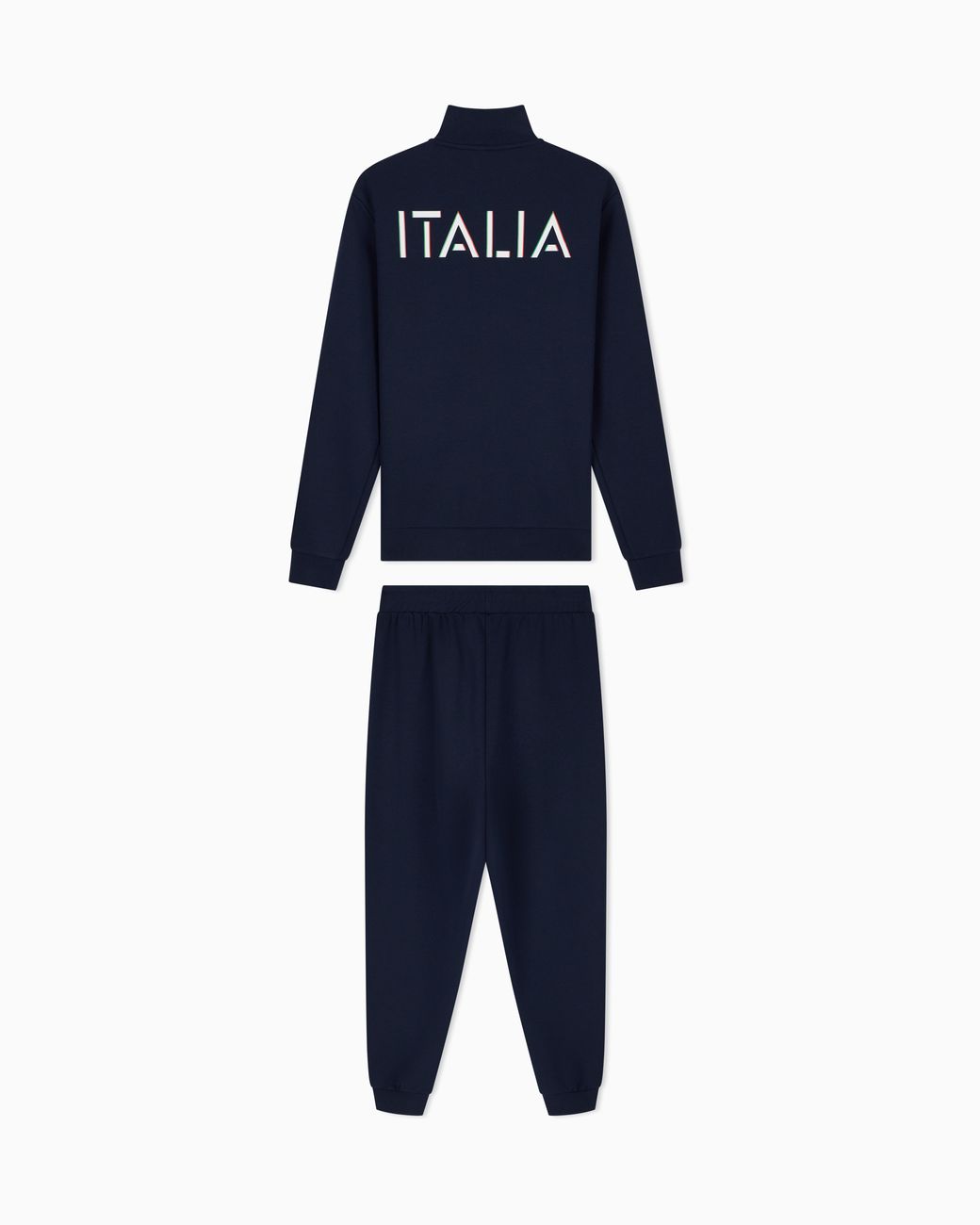 EA7 Blue Italian Spirit Cotton-Blend Tracksuit for men