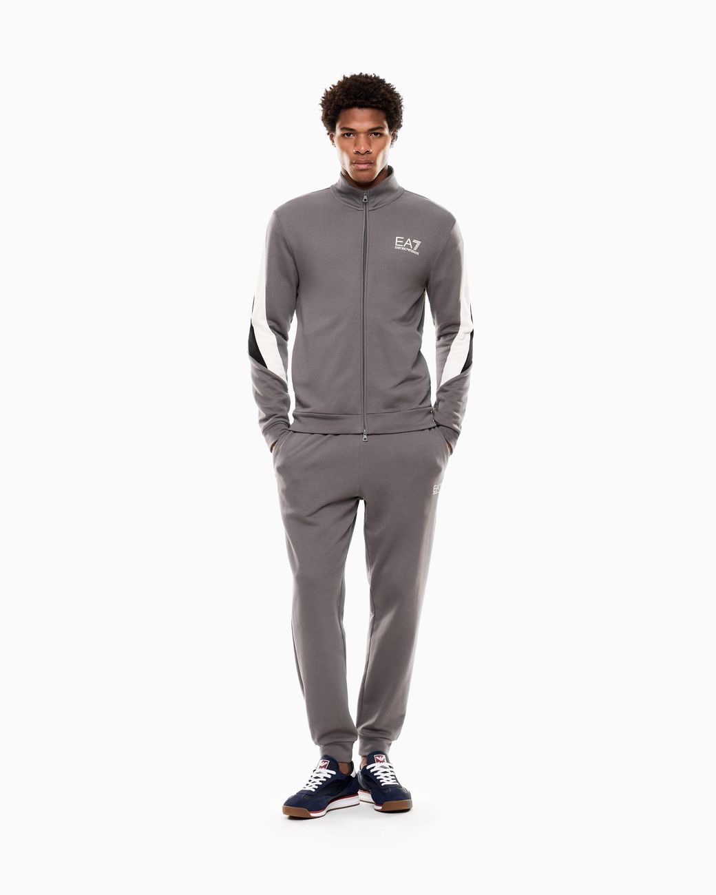 Tuta Summer Block di EA7 in Gray da Uomo