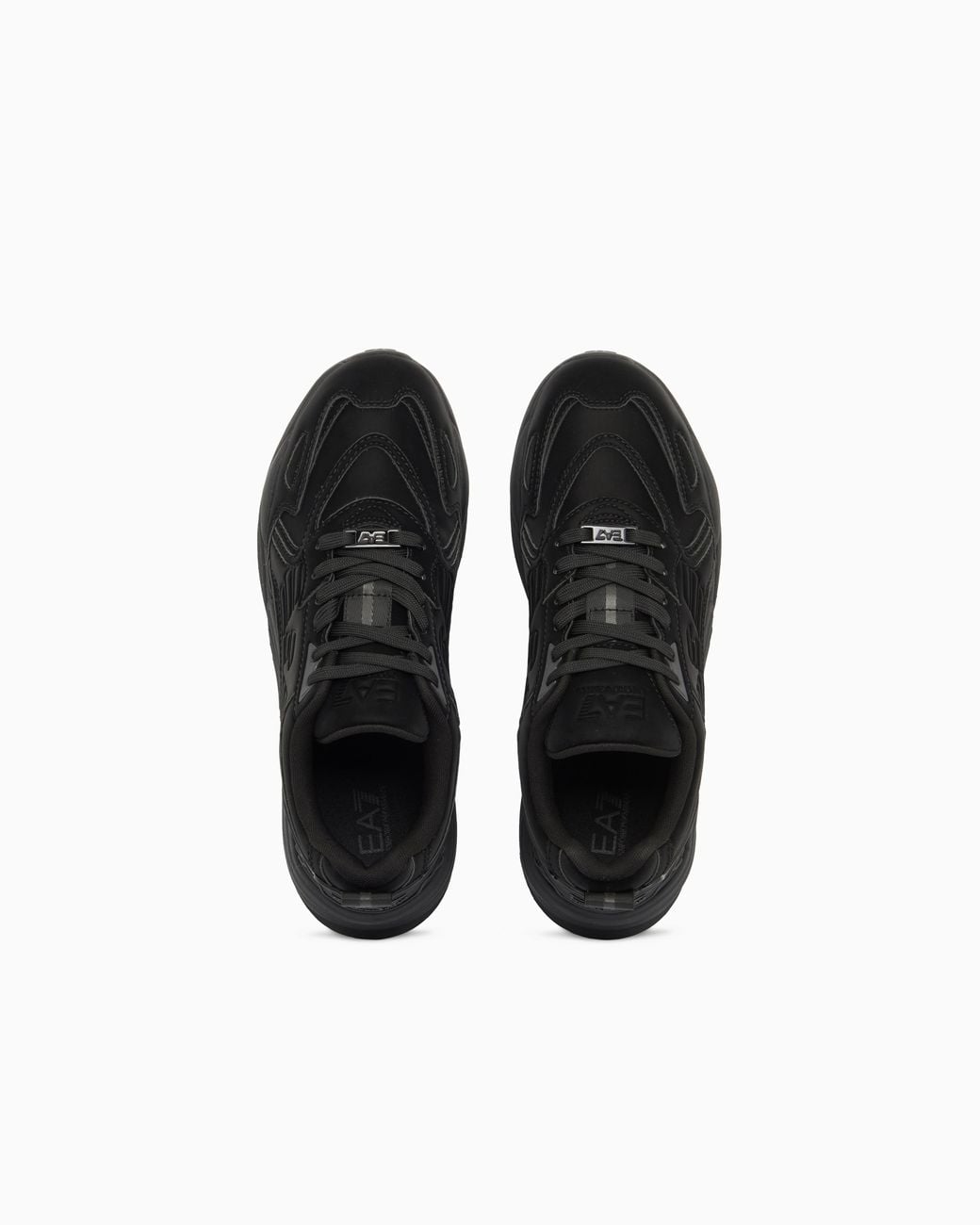 EA7 Black Sneakers Ace Runner Special With Rubber Soles