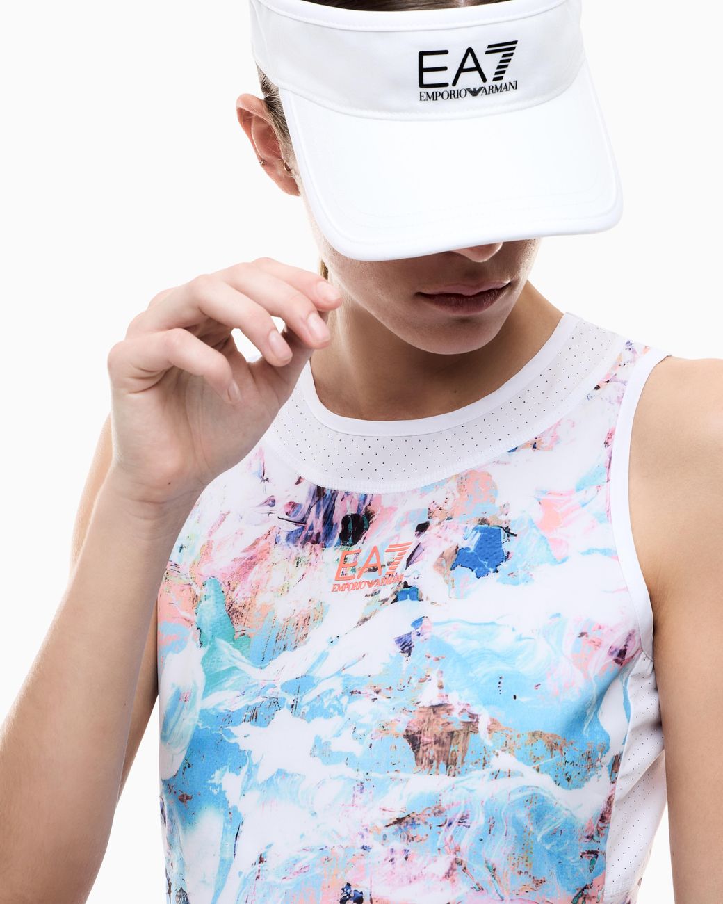 EA7 White Tennis Pro Dress