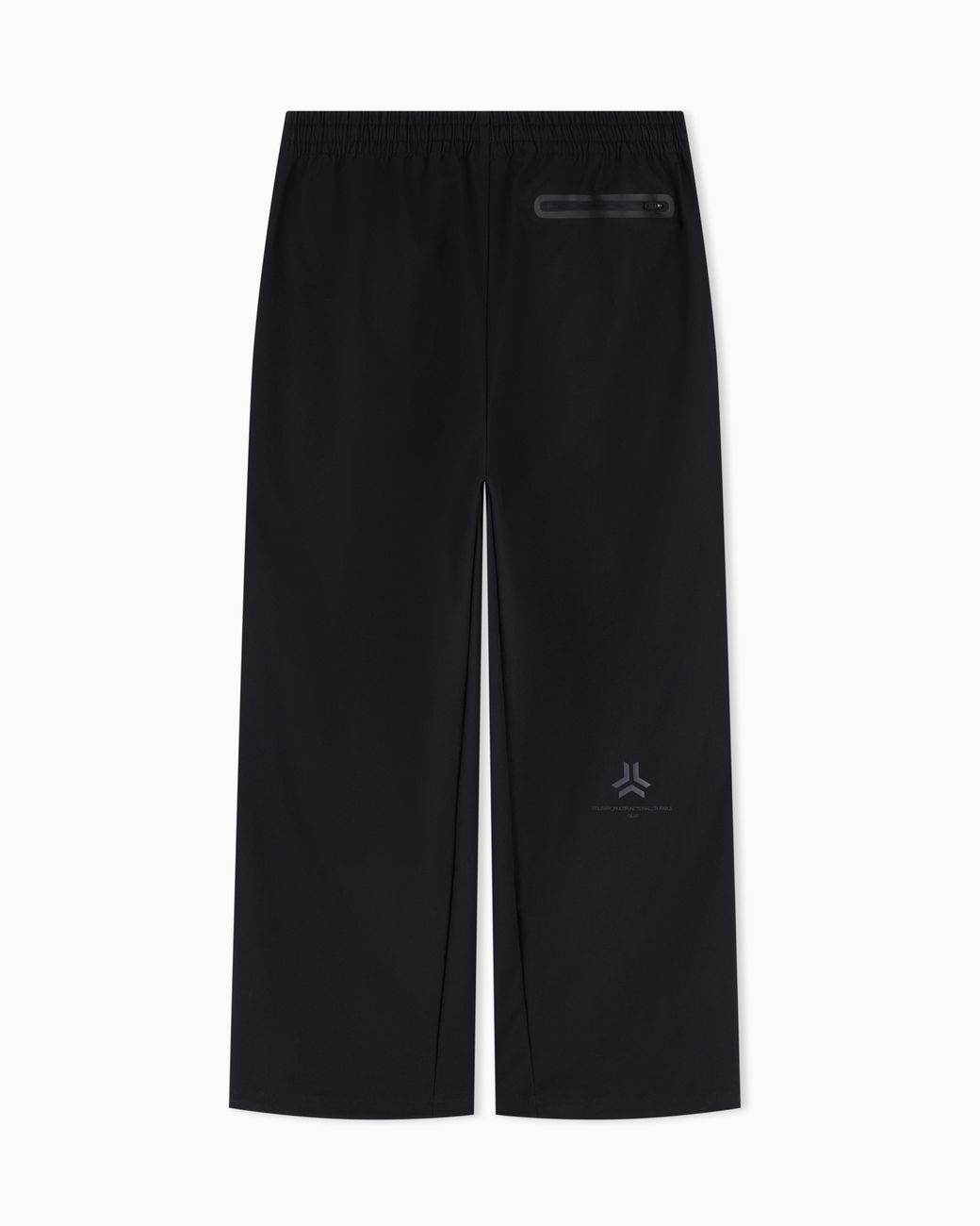 EA7 Black Oversized Fit Pants Urban Utility With Rib Details for men