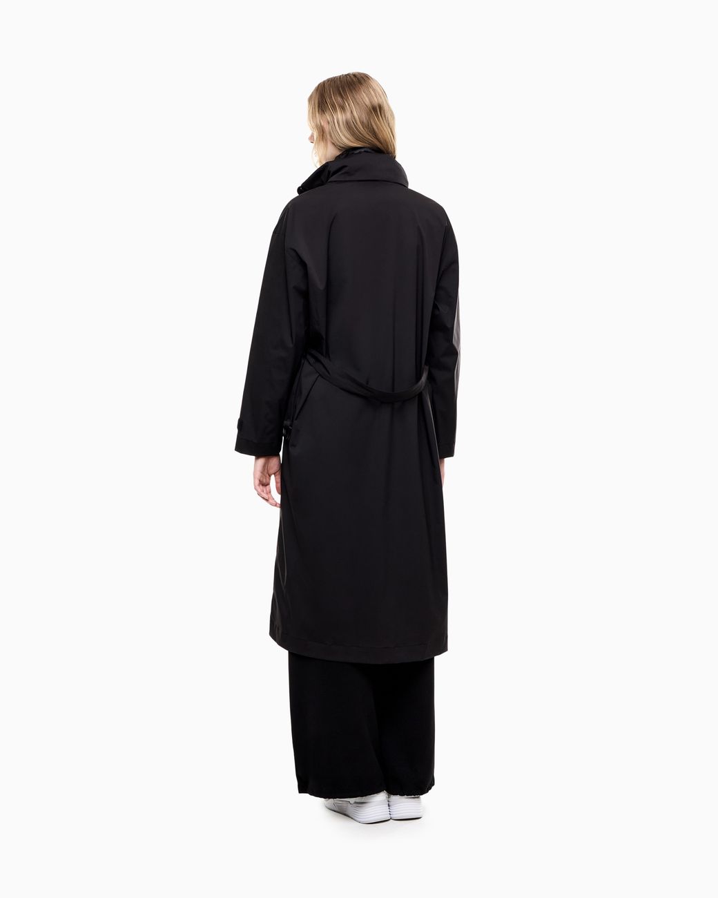 EA7 Blue Trench Two-In-One Jacket Regular Fit With Inner Padding