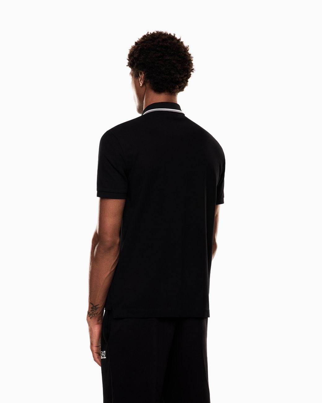 Polo Summer Block di EA7 in Black da Uomo