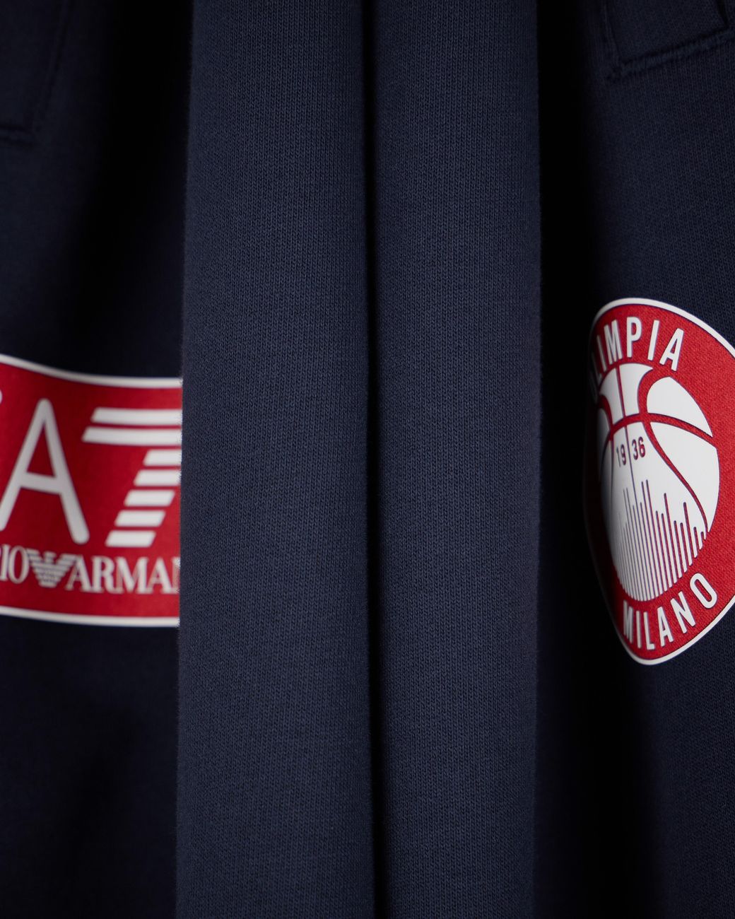 EA7 Blue Armani Olimpia Milano Jersey Joggers for men