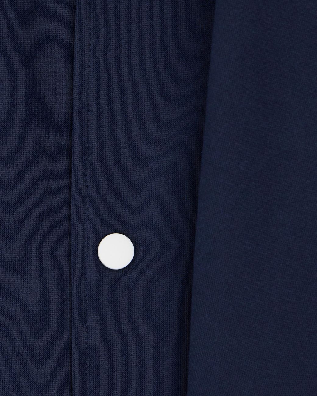 EA7 Blue Sweatshirt Core Identity With Button-Up Baseball Collar for men