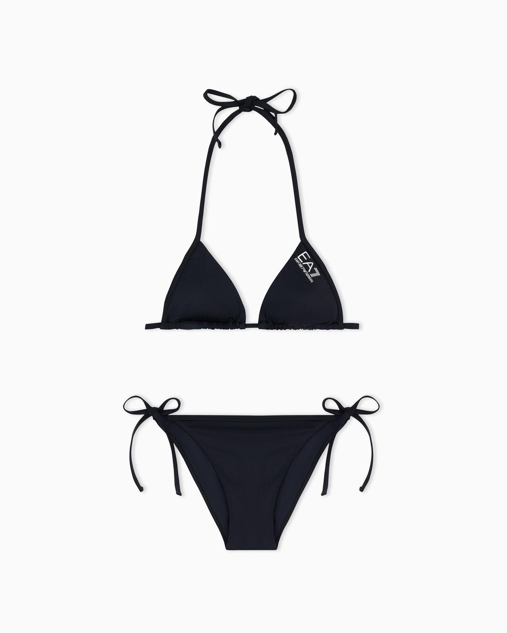 EA7 White Triangle Bikini With Logo