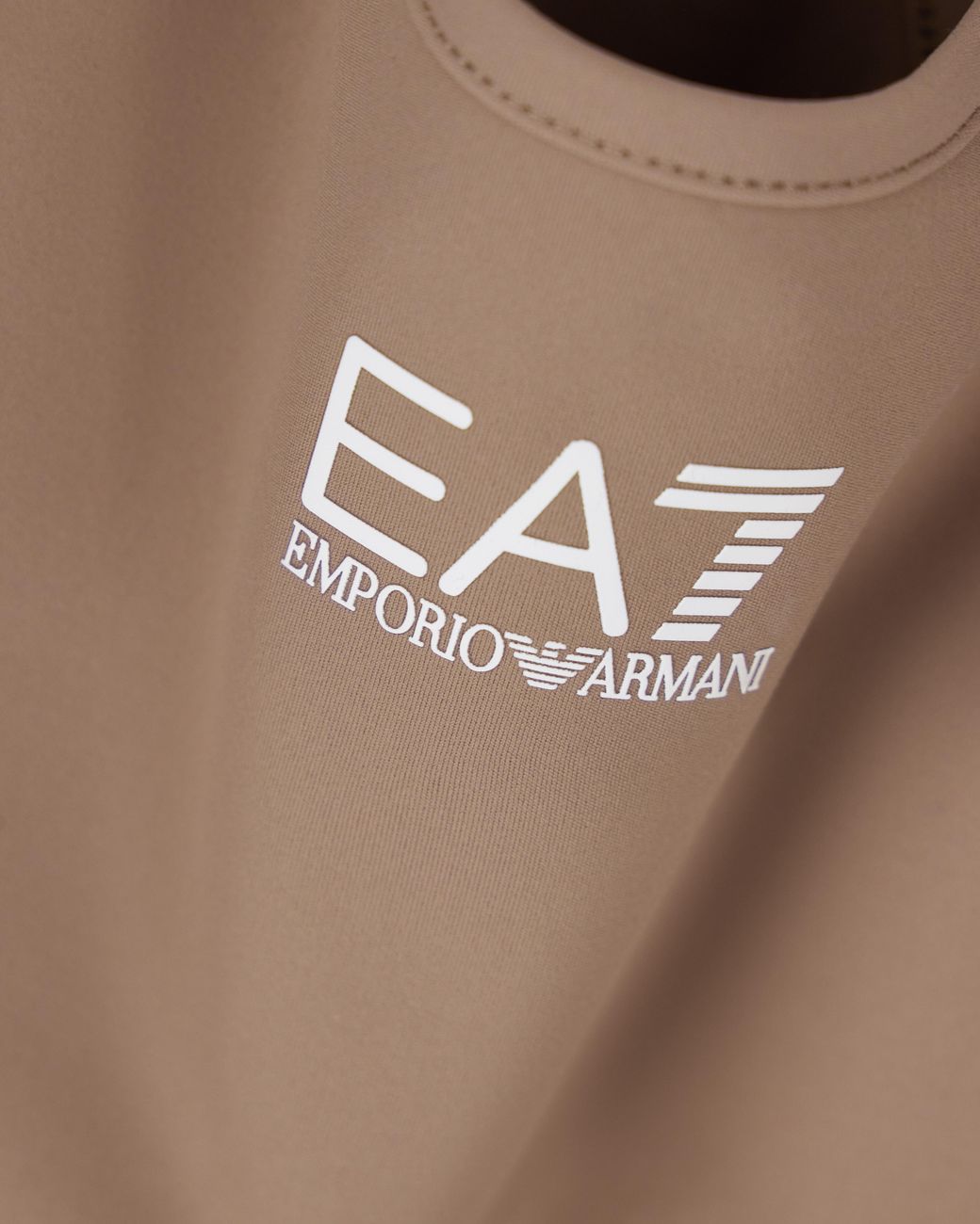 EA7 Brown Medium-Support Sports Bra