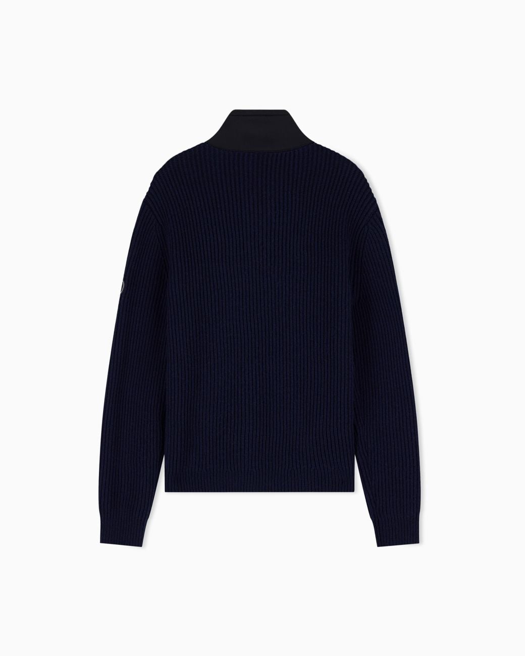 EA7 Blue Pullover Regular Fit Half-Button for men