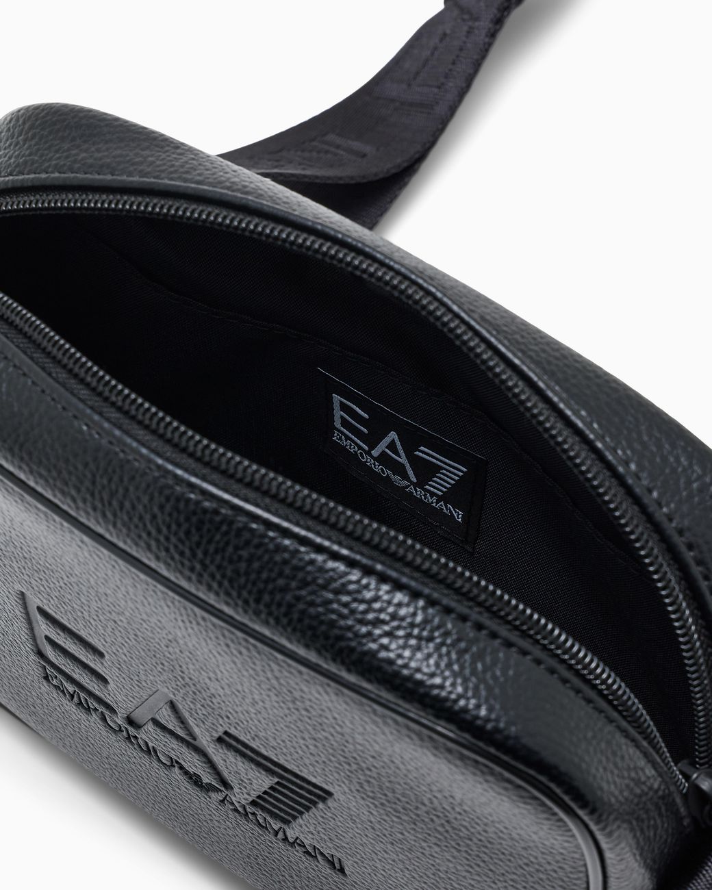 EA7 Blue Crossbody Bag With Outer Coating