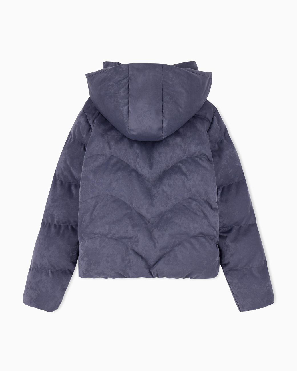 EA7 Blue Caban Coat Precious Regular Fit With Extra Padding