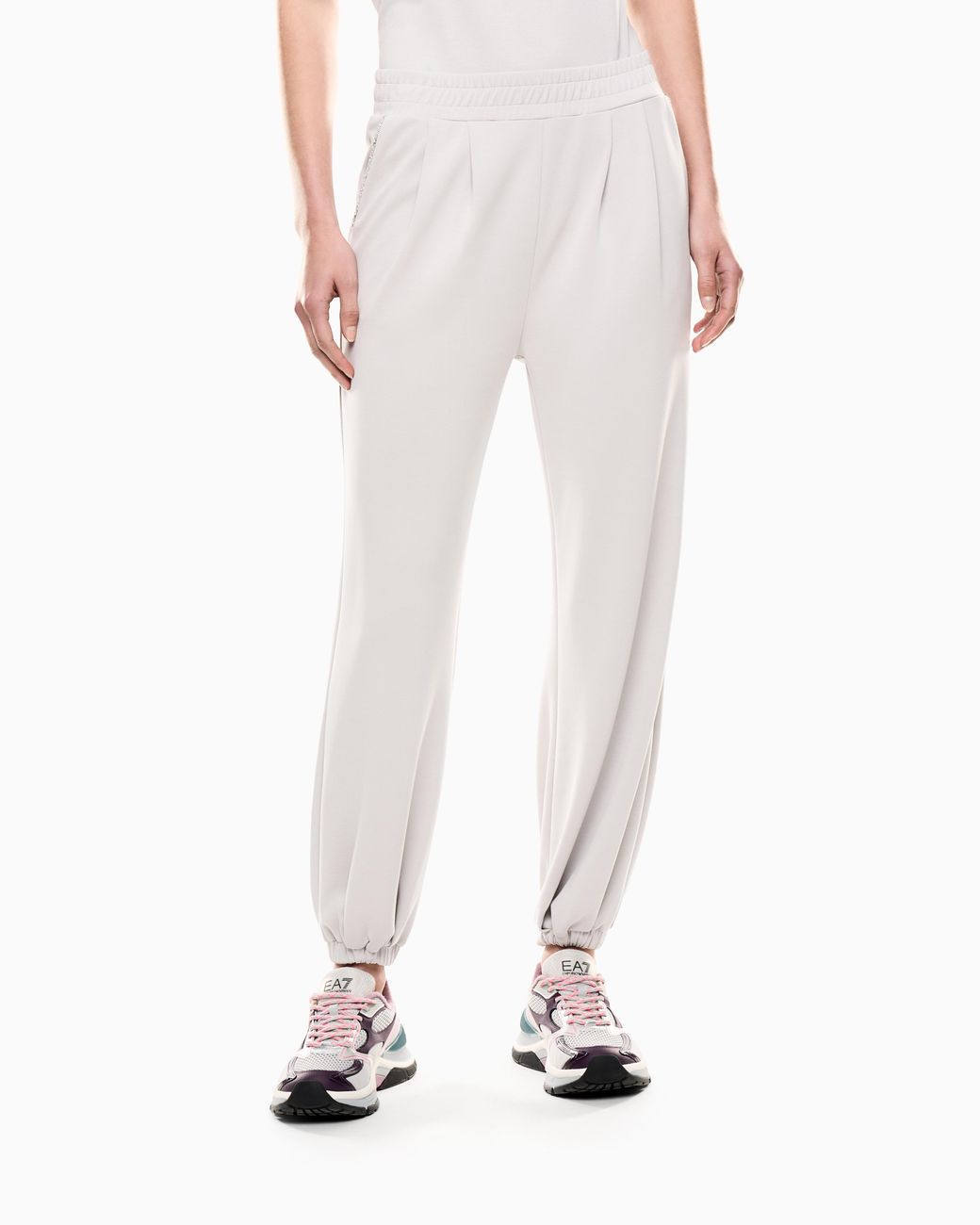 EA7 Blue Precious Stretch Modal Interlock Joggers