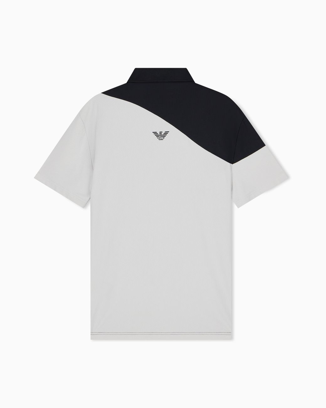 EA7 Black Polo Shirt Tennis Pro Block Jersey Regular Fit for men