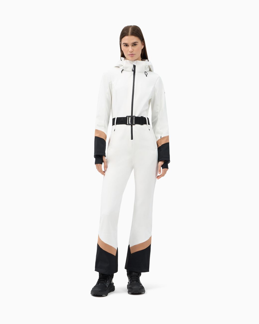 EA7 White Technical Ski Suit