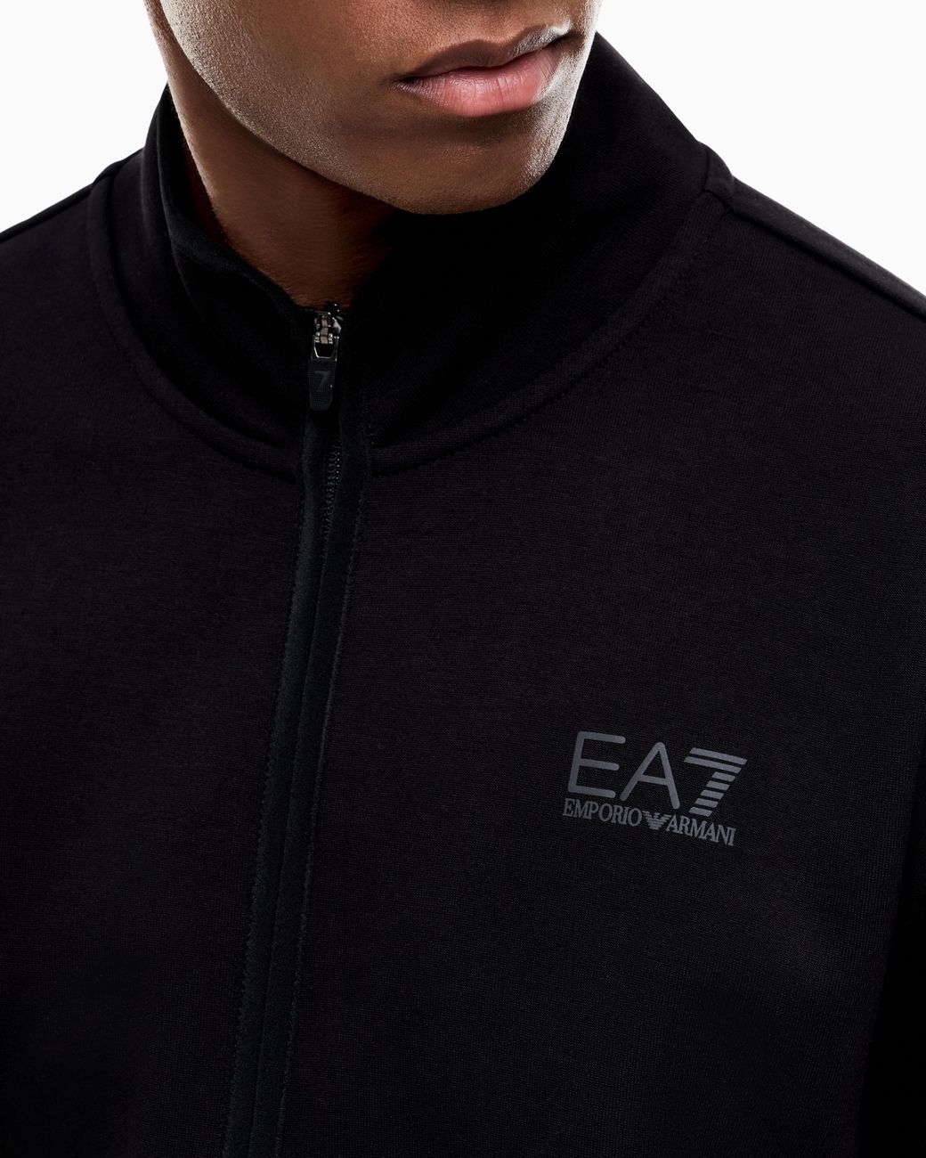 EA7 Blue Tracksuit Natural Ventus 7 Regular Fit Cotton Blend Jersey for men