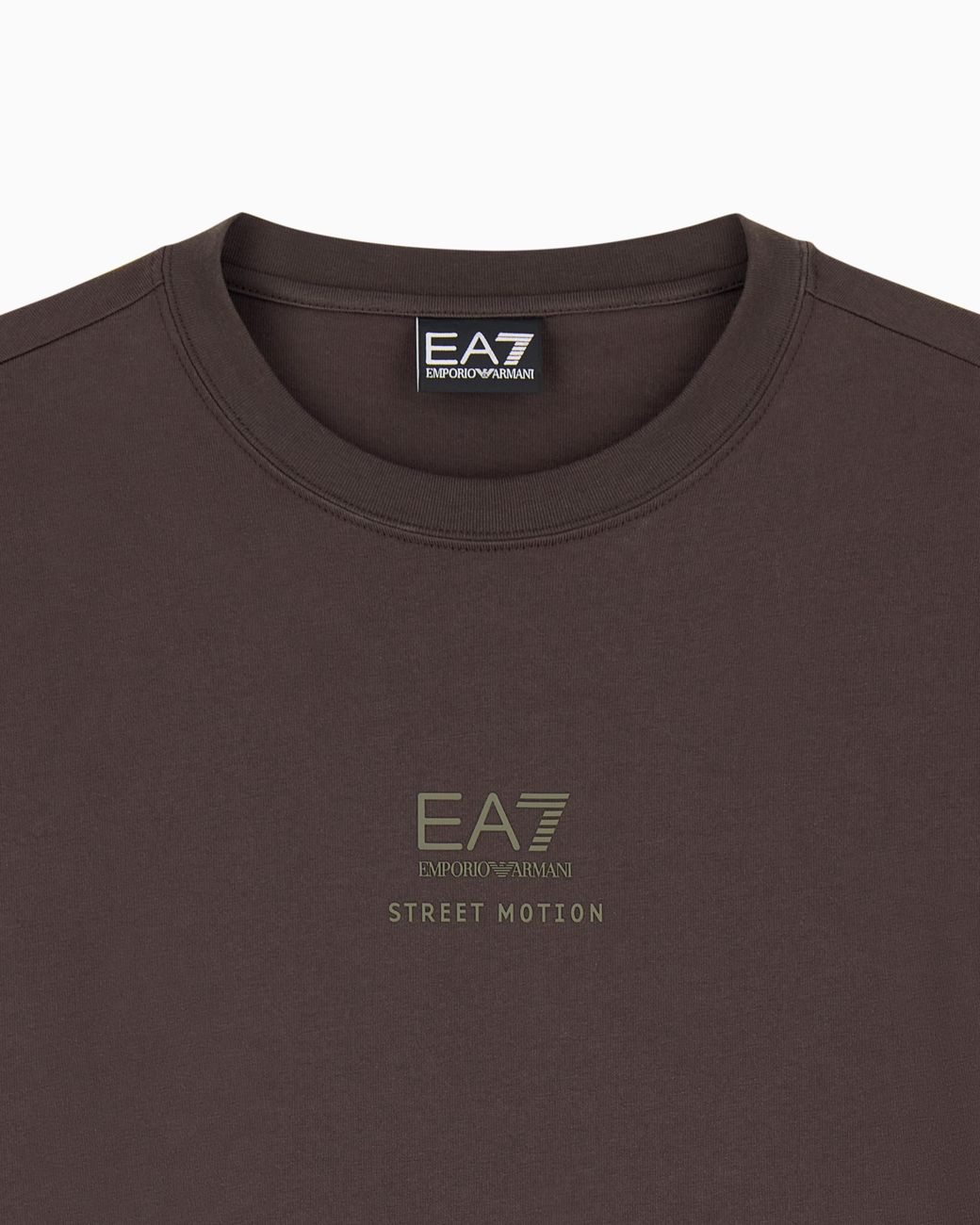 EA7 Brown Regular Fit T-Shirt Graphic Series for men