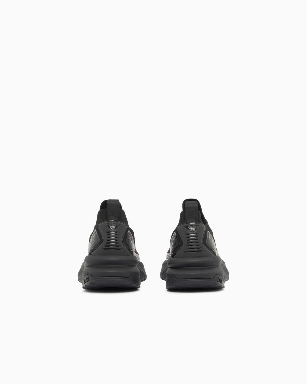 EA7 Black Crusher Sonic Knit Sneakers