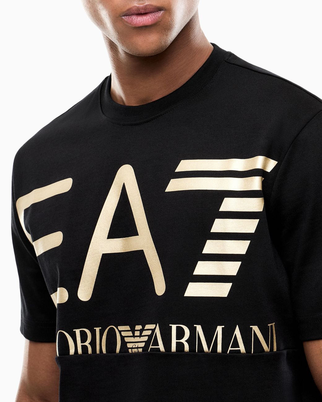 EA7 Black T-Shirt Logo Series for men