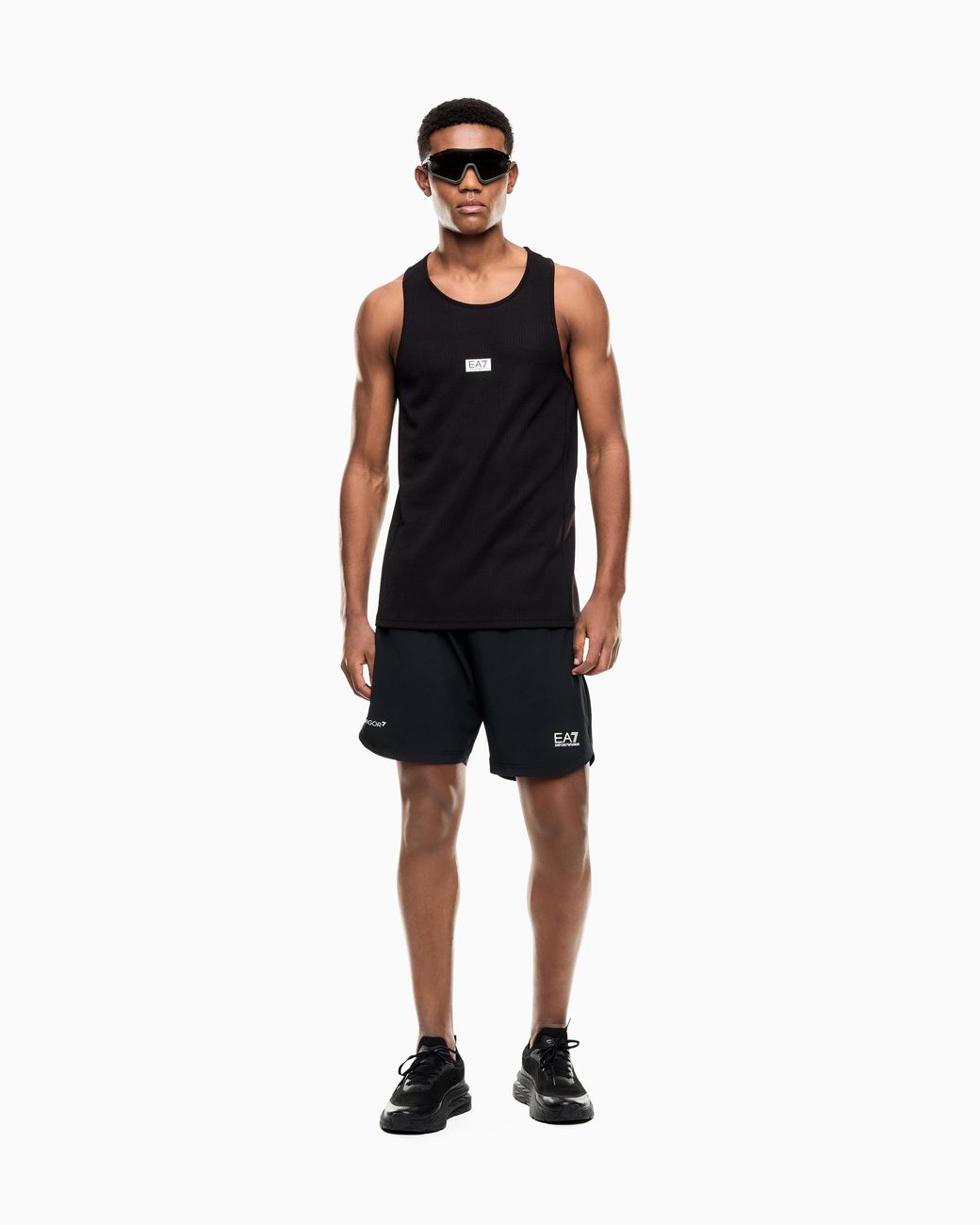EA7 Blue Shorts Vigor 7 Regular Fit 2-In-1 for men