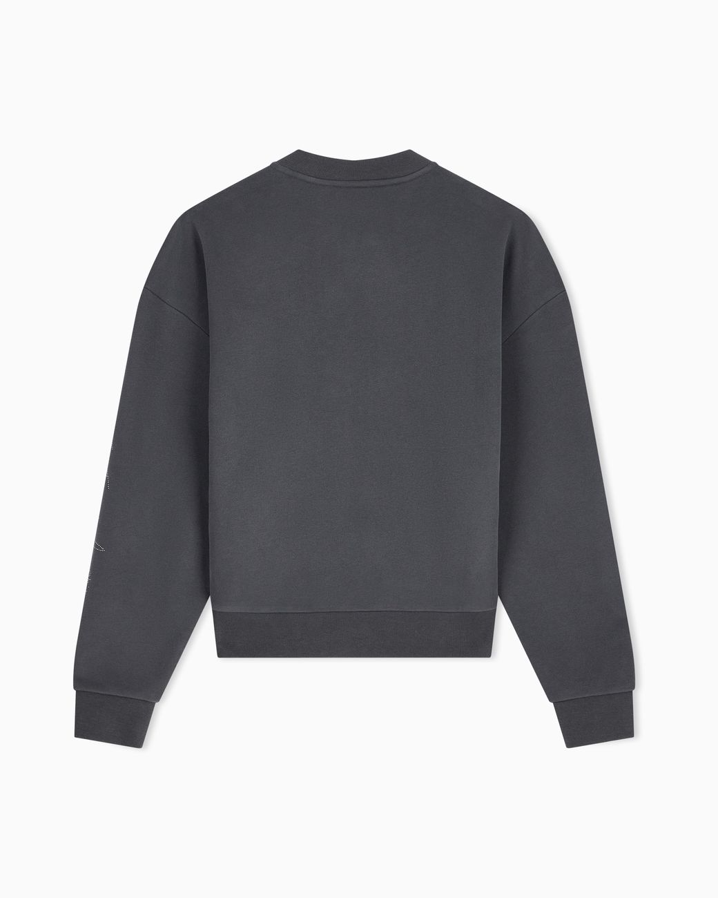 EA7 Gray Sweatshirt Logo Series Regular Fit With Studs