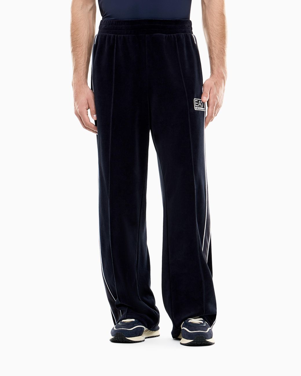EA7 Blue Regular Fit Trousers Tennis Club for men