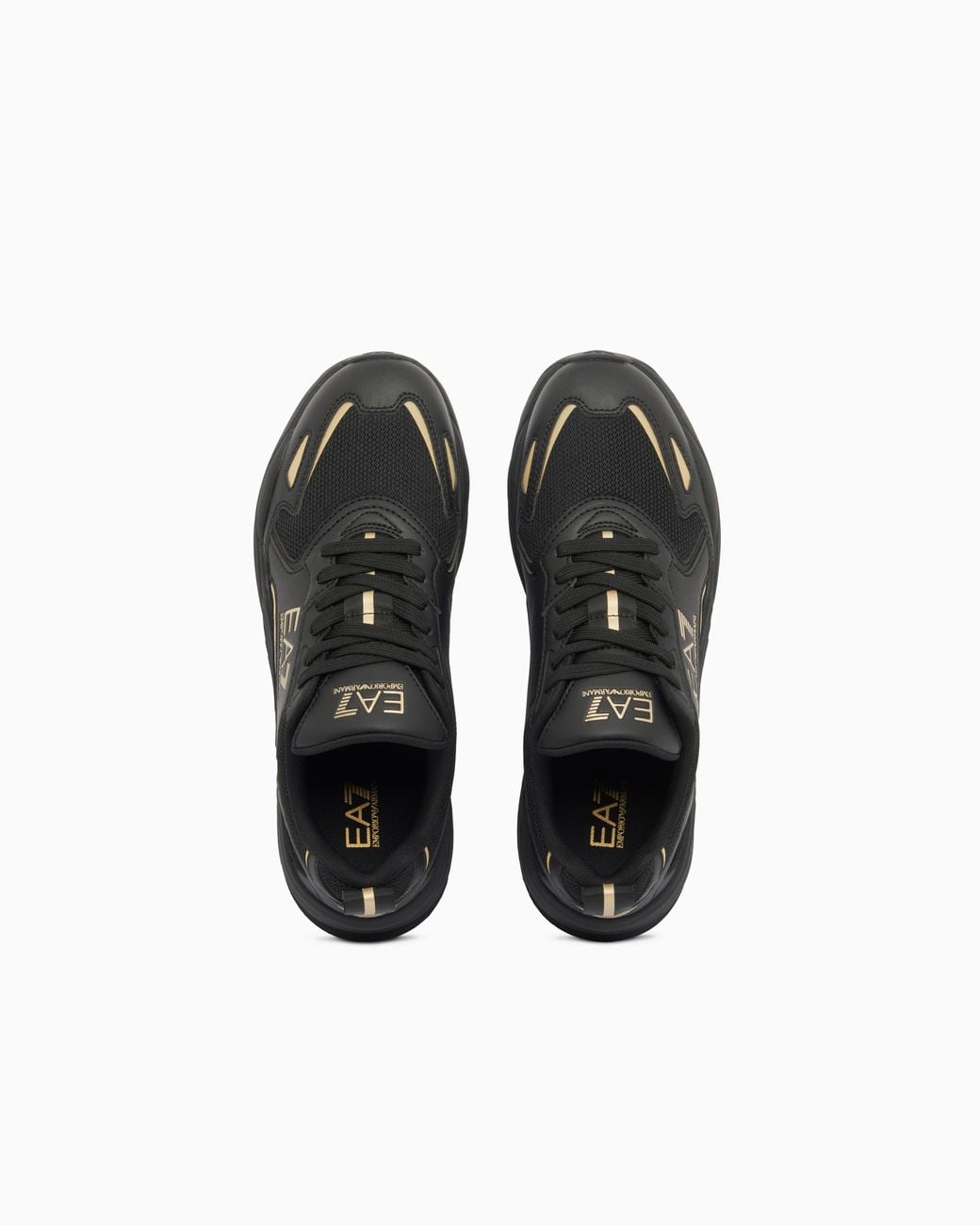 EA7 Black Sneakers Ace Runner New With Rubber Soles