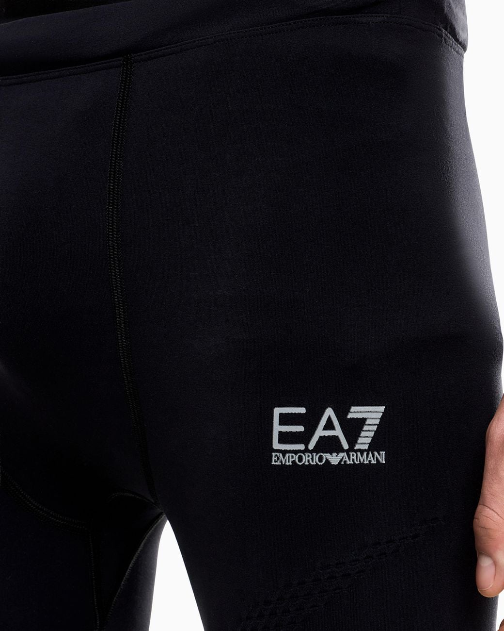 EA7 Blue Leggings Ventus Running Slim Fit Breathable Technical Fabric for men