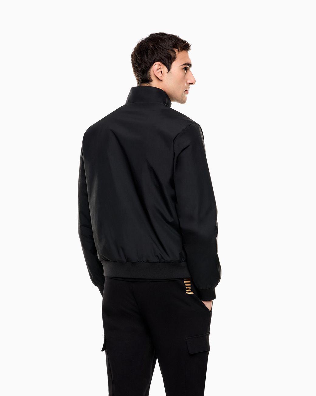 EA7 Black Core Identity Nylon Jacket for men