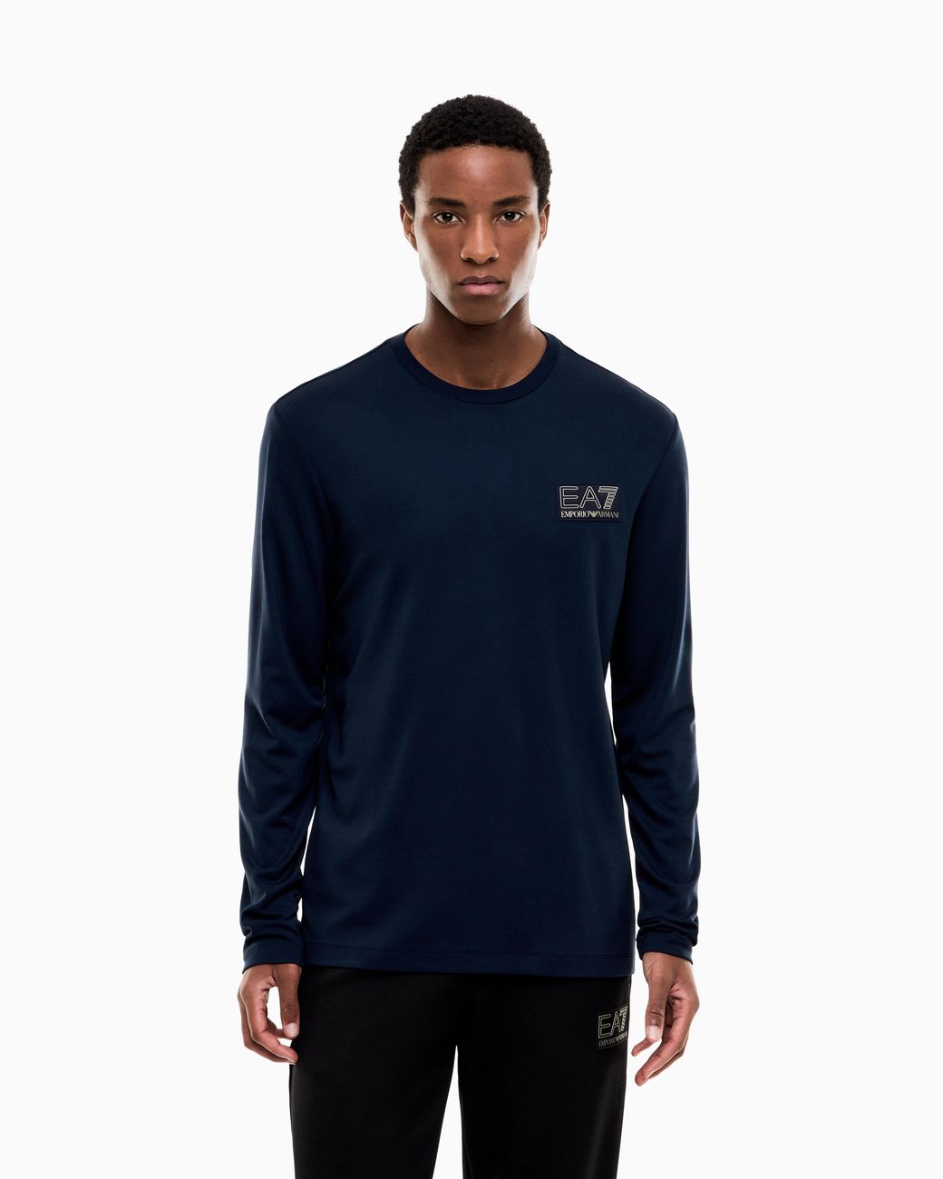 EA7 Blue Regular Fit T-Shirt Premium Label for men