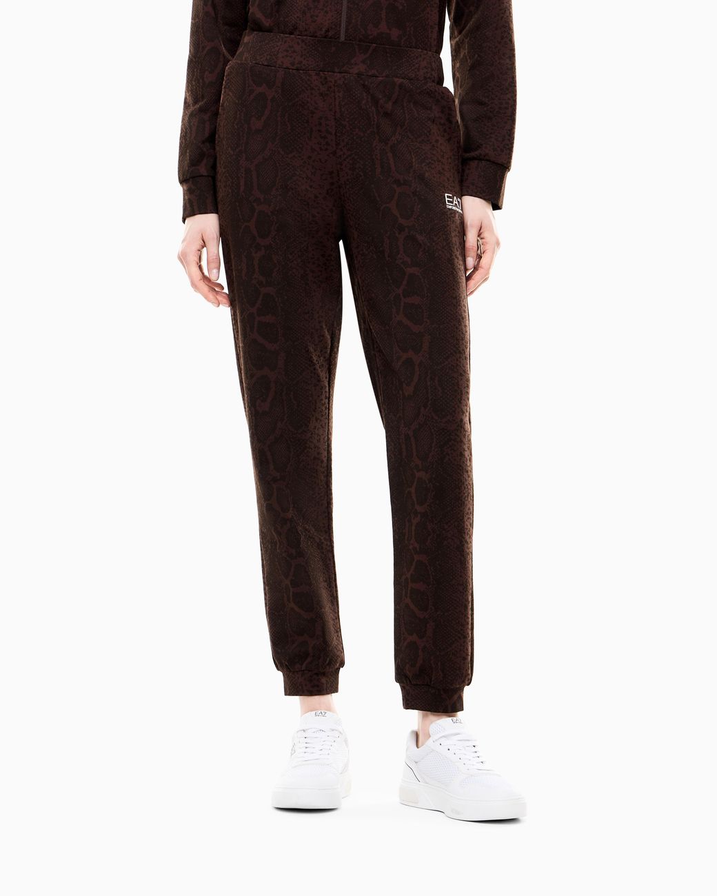 EA7 Brown Regular Fit Pants Graphic Series
