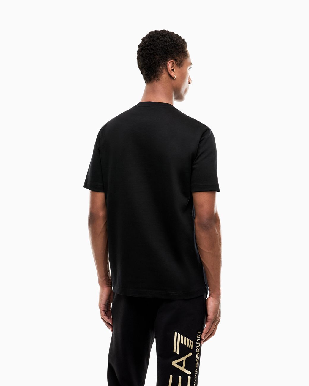 EA7 Black T-Shirt Logo Series for men