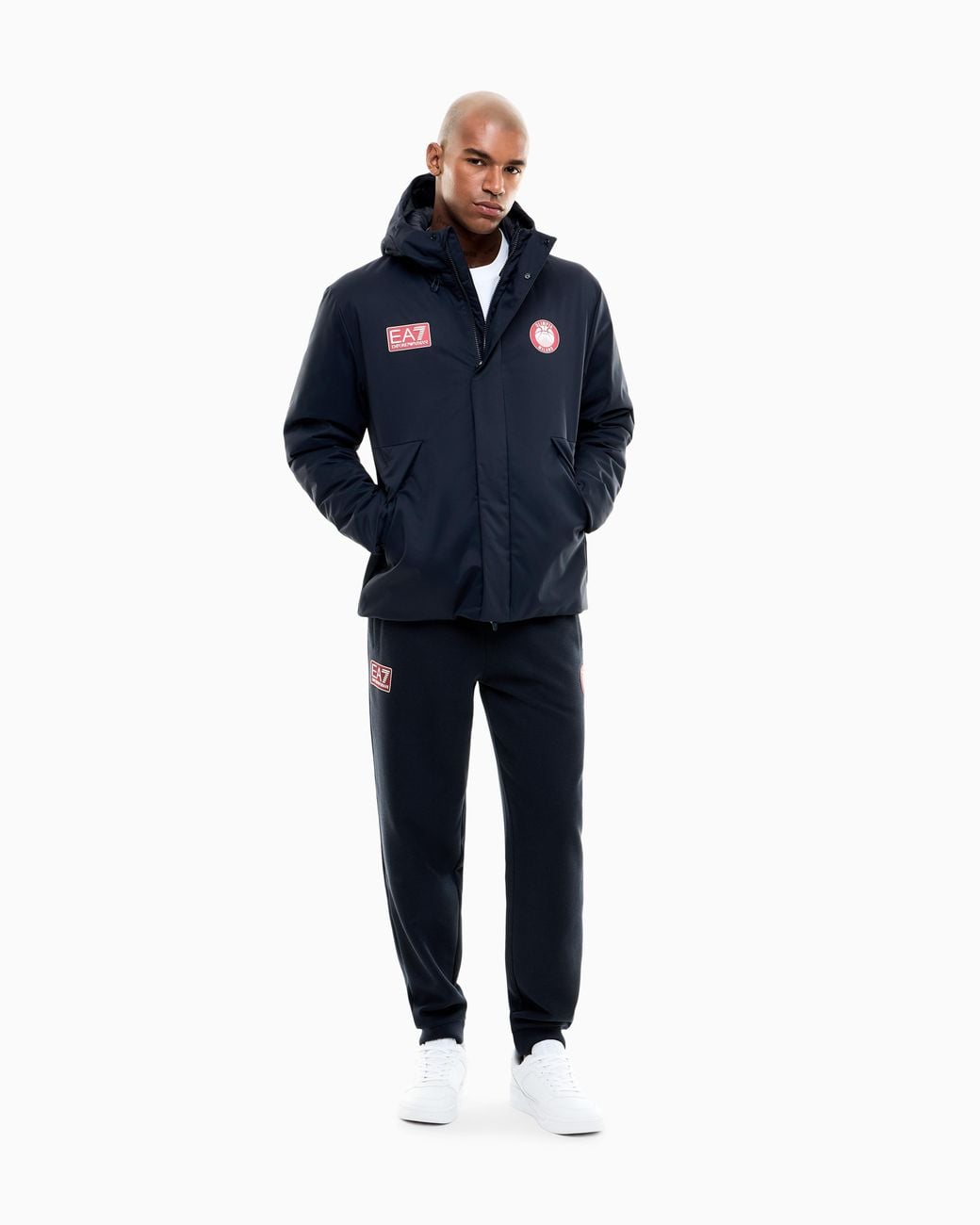 EA7 Blue Armani Olimpia Milano Padded Jacket for men