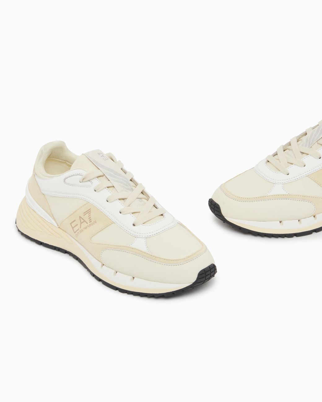 EA7 White Otg And Luxe Sneakers
