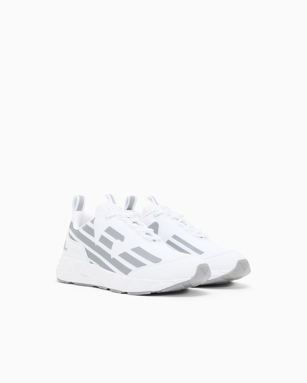 EA7 White Running Sneaker With Ultralight Sole Ultimate C2 Kombat New