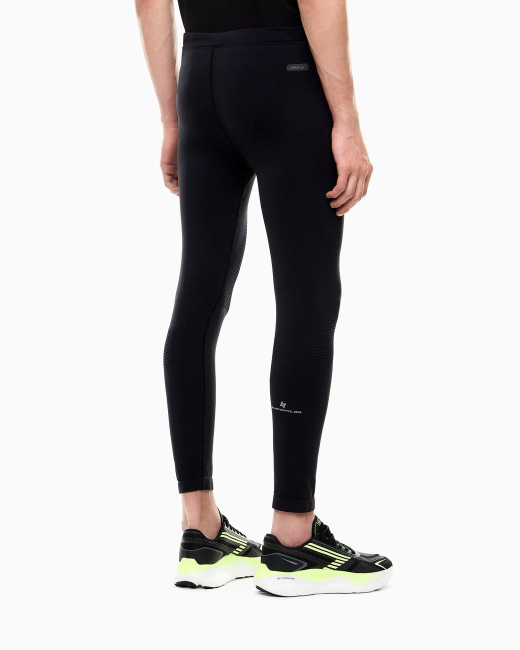 EA7 Blue Leggings Ventus Running Slim Fit Breathable Technical Fabric for men