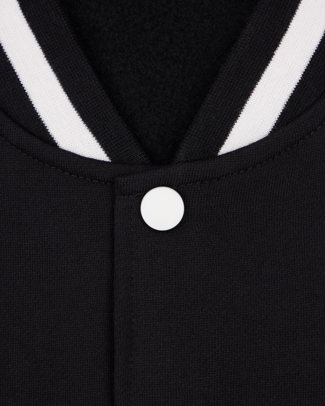 EA7 Blue Sweatshirt Core Identity With Button-Up Baseball Collar for men