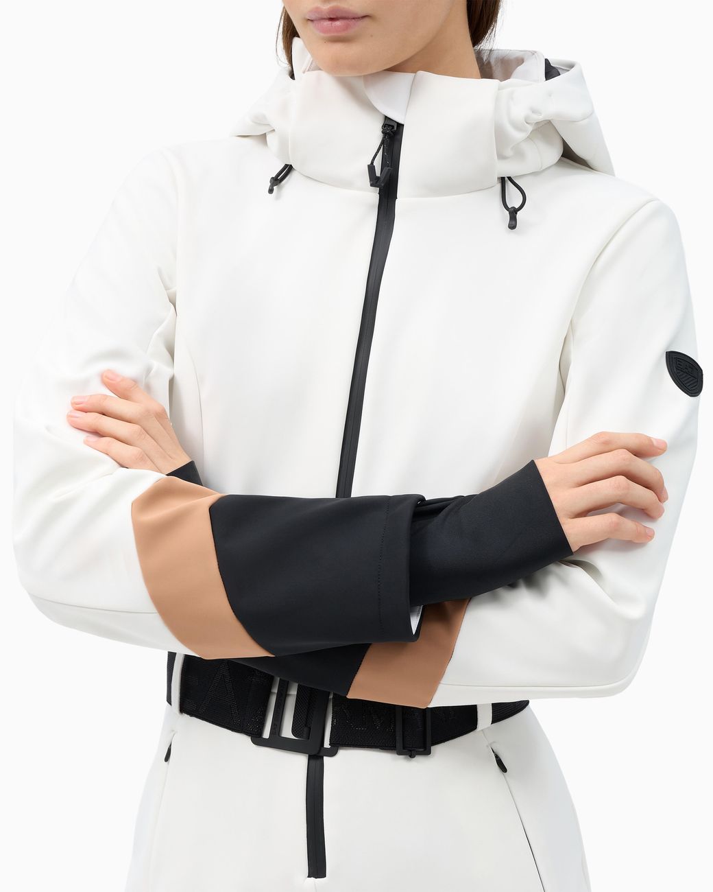 EA7 White Technical Ski Suit