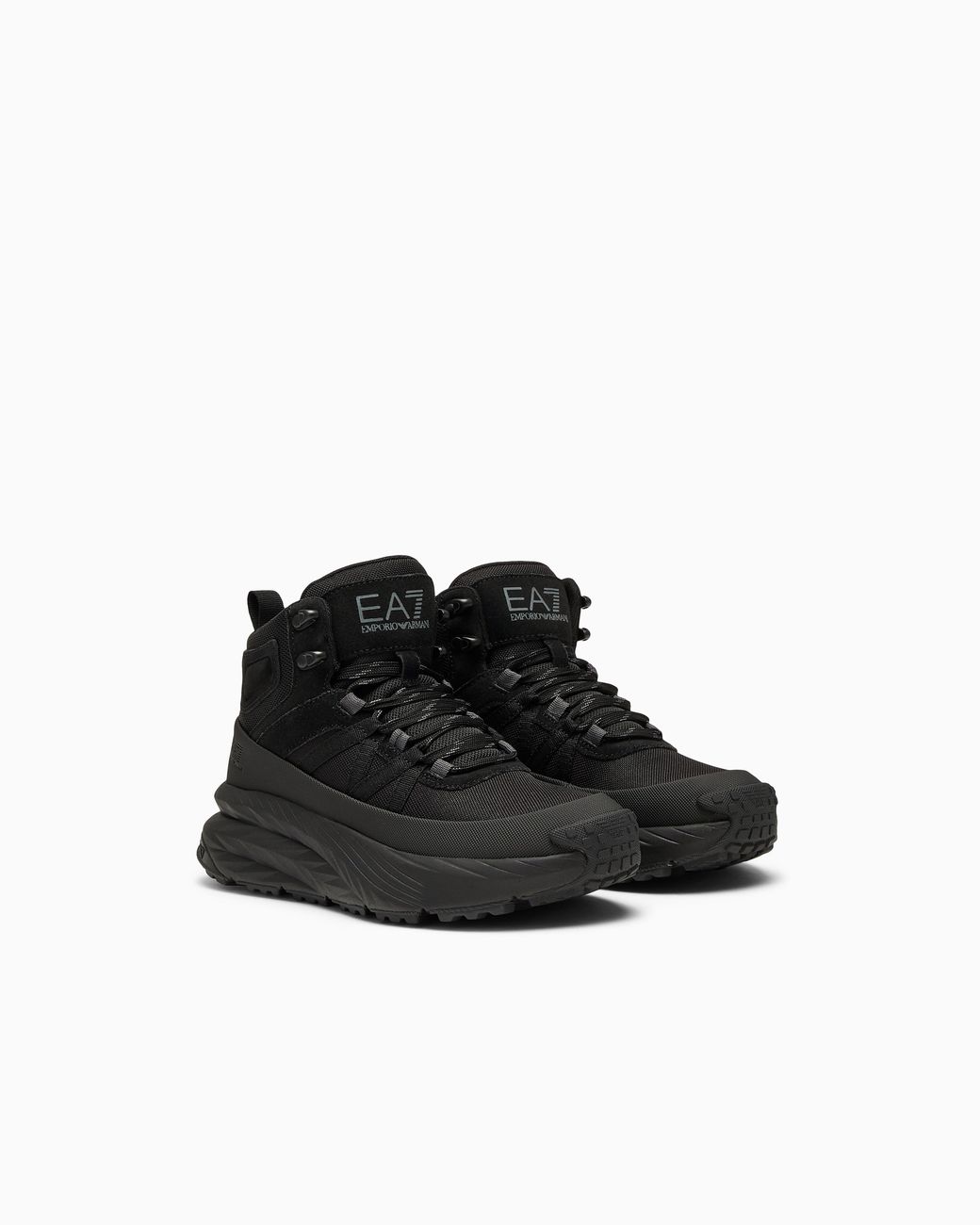 EA7 Black Crusher Sonic Boot Sneakers