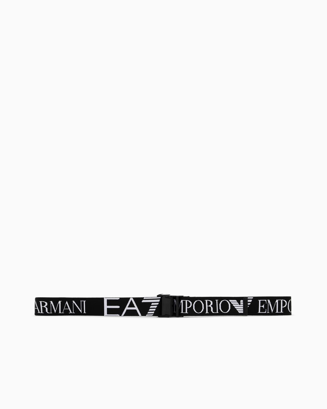 EA7 White Logo Webbing Belt