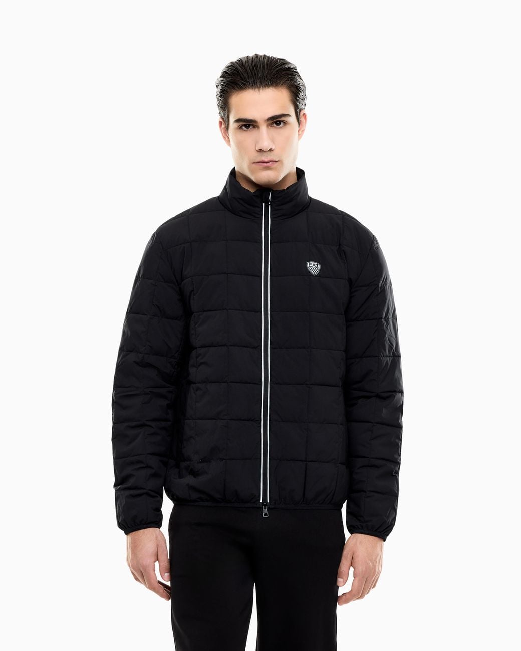 EA7 Blue Premium Shield Technical-Fabric Jacket for men