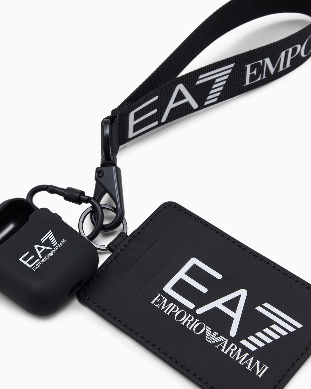 EA7 White Wristlet Case With Integrated Airpods Case