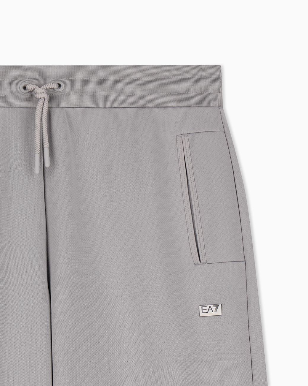 EA7 Gray Slim-Fit Trousers Lux Identity for men