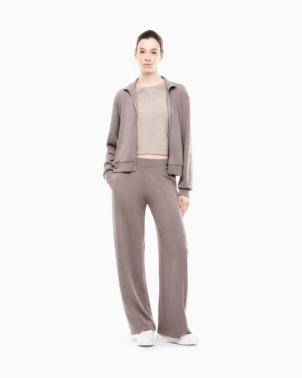 EA7 Brown Sweatshirt Precious Regular Fit