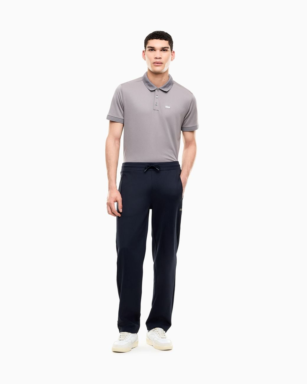 EA7 Blue Slim-Fit Trousers Lux Identity for men
