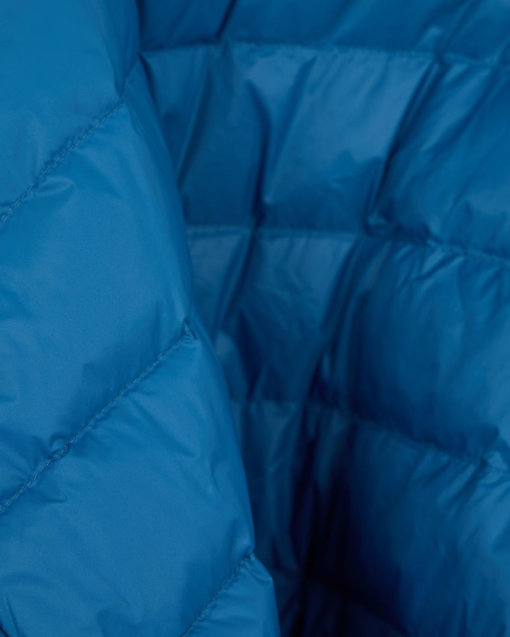 EA7 Blue Insulated Down Jacket With Fixed Hood Core Identity for men