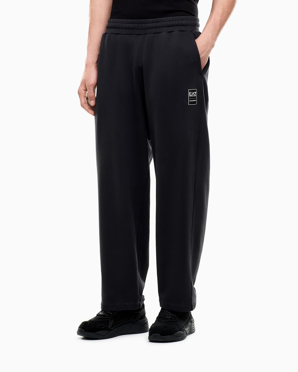 EA7 Blue Trousers & Oversized Cotton Jersey for men